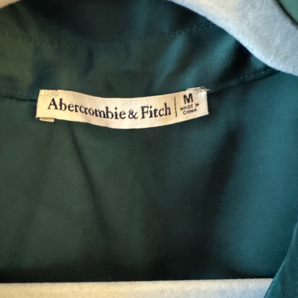 Abercrombie and Fitch satin shirt dress - Picture 3 of 16